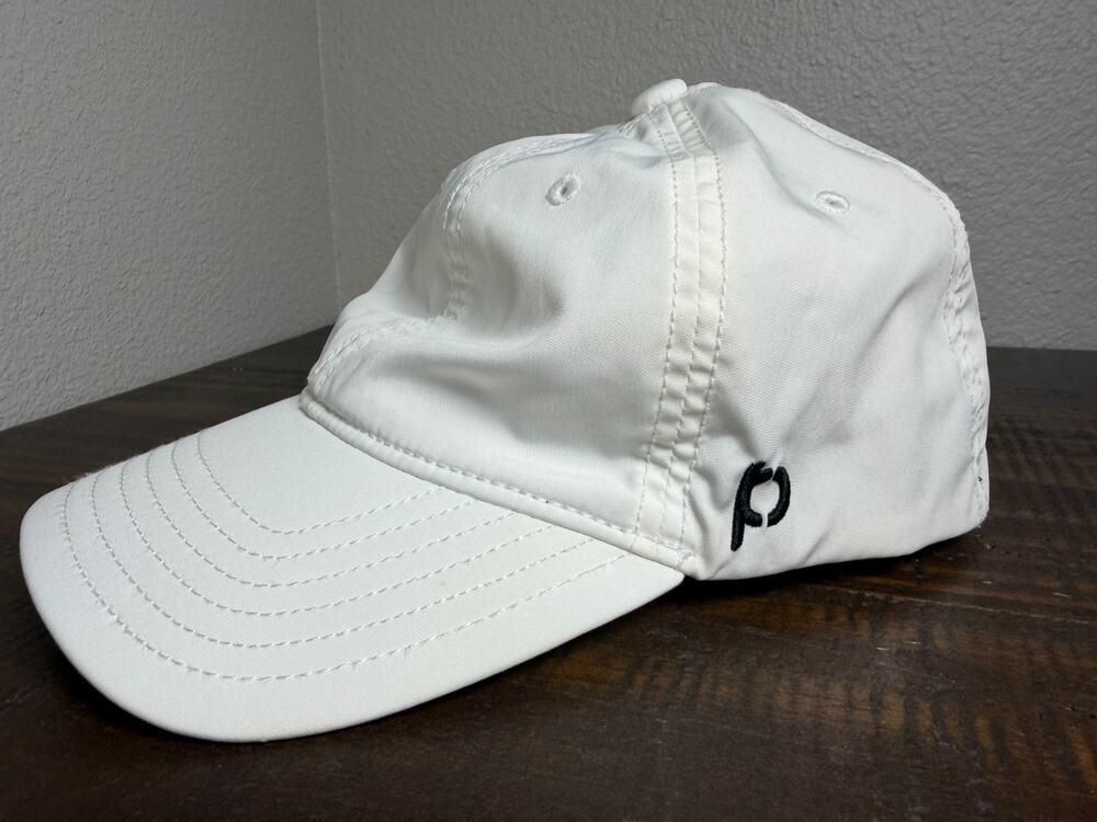 Genuine PONYBACK White Deep Fit Magnetic Ponytail Baseball Cap Hat Size L/XL